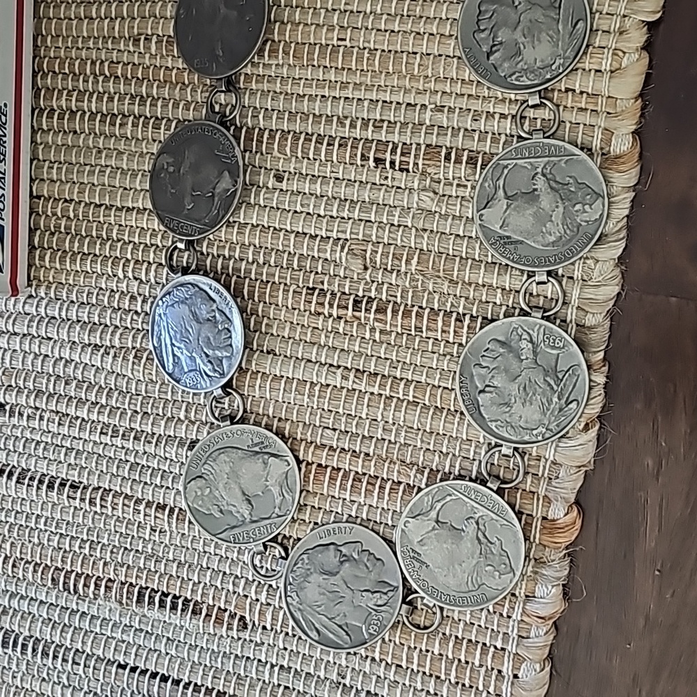 Buffalo Native Coin Concho Belt
